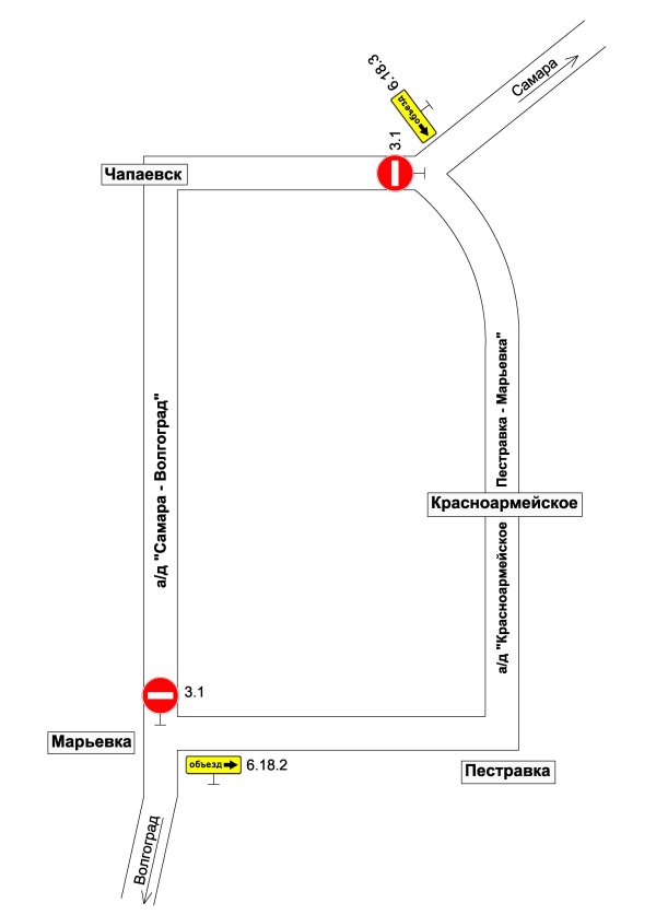 Схема маршрута 226 самара