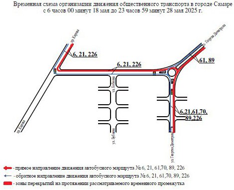 схема движения автобусов